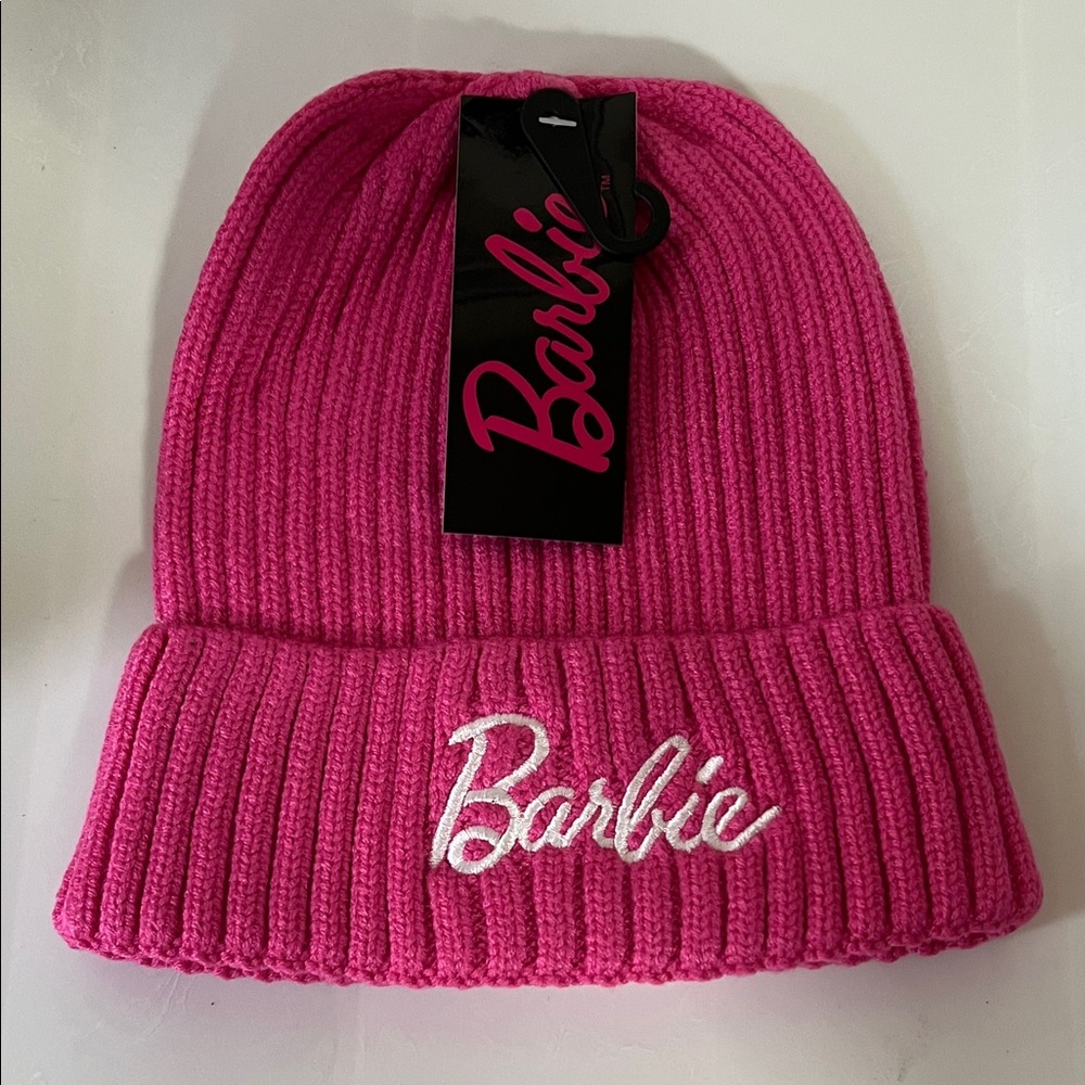 Barbie Hot Pink Knit Beanie